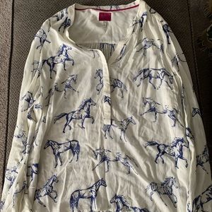 Joules Loose Fit Blouse/Shirt US 12